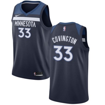 Nike Minnesota Timberwolves #33 Robert Covington Navy Blue NBA Swingman Icon Edition Jersey Men's